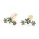 Brass Micro Pave Cubic Zirconia Stud Earrings(EJEW-F273-15E-G)-1