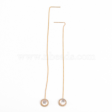 Brass Micro Pave Clear Cubic Zirconia Ear Threads(KK-S356-264-NF)-3