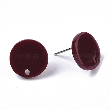 Cellulose Acetate(Resin) Stud Earring Findings(KY-R022-018)-5