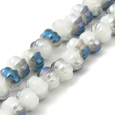 Two Tone Electroplate Glass Beads(GLAA-G106-02A)-2