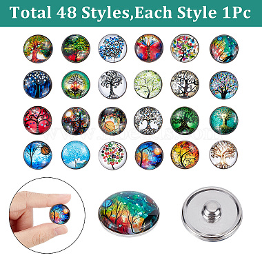 Alloy Jewelry Snap Buttons(BUTT-SC0001-02A)-3