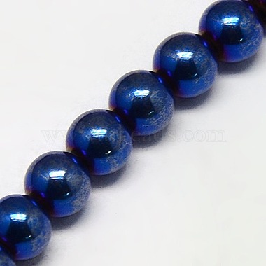 Electroplate Non-magnetic Synthetic Hematite Beads Strands(G-J169A-4mm-03)-5