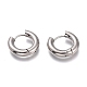 201 Stainless Steel Huggie Hoop Earrings(EJEW-O095-05-25)-1