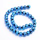 Glow in the Dark Luminous Style Handmade Silver Foil Glass Round Beads(FOIL-I006-10mm-02)-2