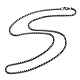304 Stainless Steel Box Chain Necklace(NJEW-D046-01B)-1