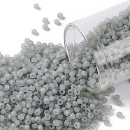 TOHO Round Seed Beads, Japanese Seed Beads, Frosted, (150F) Ceylon Frost Smoke, 11/0, 2.2mm, Hole: 0.8mm, about 5555pcs/50g(SEED-XTR11-0150F)