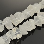 Natural Quartz Crystal Nuggets Beads Strands, Rock Crystal Beads, 12~16x6~15mm, Hole: 1mm, about 15.7 inch(G-A139-B11)