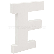 Wooden Letter Ornaments, for DIY Craft, Home Decor, Letter.F, F: 150x120x15mm(WOOD-GF0001-15-06)
