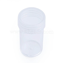 Plastic Bead Storage Containers, Column, Clear, 2.7x4.8cm(CON-N012-06)