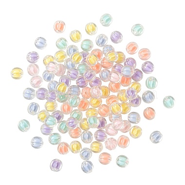 210pcs 6 couleurs perles acryliques transparentes(TACR-LS0001-03)-2