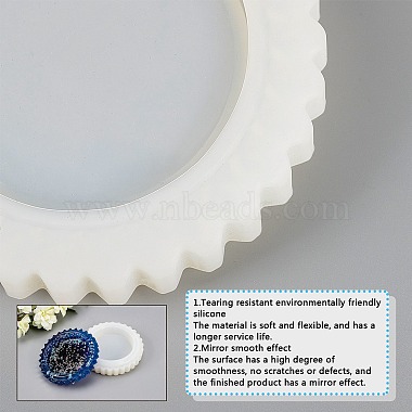 Kits de moules en silicone cendrier rond diy(DIY-OC0003-34)-5