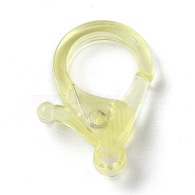 Transparent Plastic Lobster CLaw Clasps(KY-H005-A01)-2