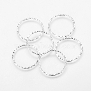 Tibetan Style Alloy Linking Rings, Ring, Antique Silver, Cadmium Free & Lead Free, 30x2mm, Inner Diameter: 26mm(LF10812Y)