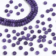 2 Strands Natural Amethyst Beads Strands, Rondelle, 8x5mm, Hole: 1mm, about 75~77pcs/strand, 14.76~14.96 inch(37.5~38cm)(G-NB0004-92)