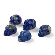 Natural Lapis Lazuli Beads, Skull, 18~19x12~13x13~14mm, Hole: 1.7~2mm(G-B003-04)