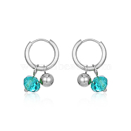 Non-Tarnish Stainless Steel Dangle Earrings for Women(YZ1106-2)