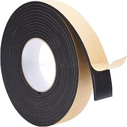 Strong Adhesion EVA Sponge Foam Rubber Tape, Anti-Collision Seal Strip, Black, 40x4mm, 5m/roll(TOOL-WH0129-27-05)