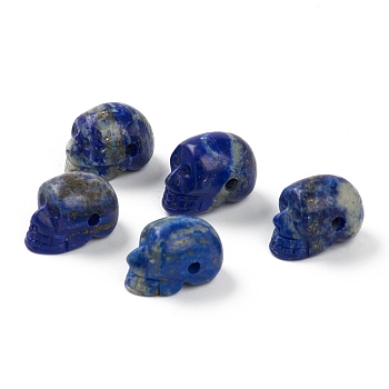Natural Lapis Lazuli Beads, Skull, 18~19x12~13x13~14mm, Hole: 1.7~2mm