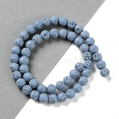 Synthetic Lava Rock Dyed Beads Strands(G-H311-08B-06)-2