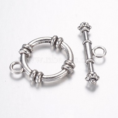 Tibetan Style Alloy Toggle Clasps(PALLOY-G117-09AS)-1
