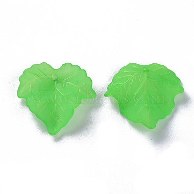 Матовые прозрачные акриловые виноградные листья подвески(X-PAF002Y-7)-2