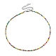 Glass Beaded Necklace(NJEW-Z029-05H)-1