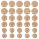 30Pcs 3 Style Alloy Shank Buttons(BUTT-GF0001-23KCG)-1