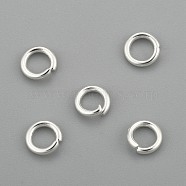 304 Stainless Steel Jump Rings, Open Jump Rings, Silver, 18 Gauge, 5x1mm, Inner Diameter: 3mm(STAS-H380-09S-A)