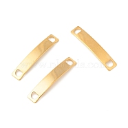 Ion Plating(IP) 304 Stainless Steel Link Connectors, Rectangle, Golden, 39x7x1mm, Hole: 4.8mm(STAS-A056-04B-G-1)