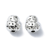 Tibetan Style Alloy Beads, Nuggests, Antique Silver, 8.5x7.5x6mm, Hole: 1.6mm, about 409pcs/500g(TIBEB-F065-10AS)