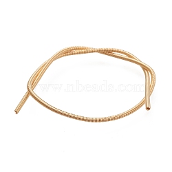 Rack Plating Copper French Wire, Gimp Wire, for DIY Accessories Jewelry Making, Real 18K Gold Plated, 200x1.6mm(KK-K247-01G)