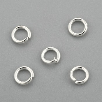 304 Stainless Steel Jump Rings, Open Jump Rings, Silver, 18 Gauge, 5x1mm, Inner Diameter: 3mm
