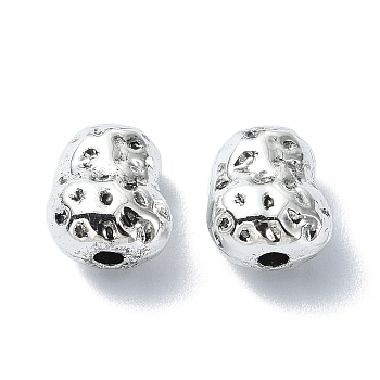 Tibetan Style Alloy Beads, Nuggests, Antique Silver, 8.5x7.5x6mm, Hole: 1.6mm, about 409pcs/500g
