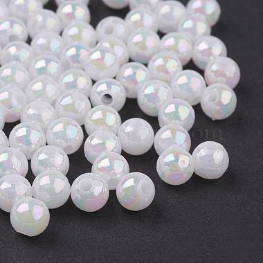 5mm White Round Acrylic Beads