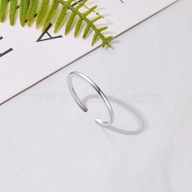 открытое кольцо-манжета из серебра 925 с родиевым покрытием(JR867A)-2