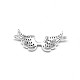 Wing Brass Micro Pave Cubic Zirconia Links(ZIRC-D034-P-RS)-2
