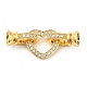 Rack Plating Brass Pave Clear Cubic Zirconia Fold Over Clasps(KK-Q781-08G)-1