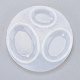 Moule ovale pendentif en silicone(X-DIY-F060-01)-1