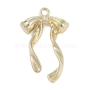 Golden Alloy Pendants, Bowknot, 28x17.5x4.5mm, Hole: 1.8mm(PALLOY-U003-09G-03)