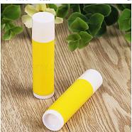 DIY Empty Lipstick Bottle, Lip Gloss Tube, Lip Balm Tube, with Cap, Yellow, 6.7x1.5~1.66cm(DIY-WH0010-01B)