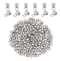 304 Stainless Steel Tube Bails, Loop Bails, Rondelle Bail Beads, Stainless Steel Color, 7x3.5x4mm, Hole: 1.5mm, 150pcs/box(KY-NB0001-75)