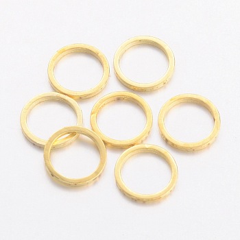 Brass Linking Rings, Golden, 8x0.7mm