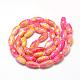 Baking Painted Glass Beads Strands(DGLA-S115-22x10mm-S16)-2