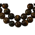 Natural Tiger Eye Beads Strands, Round, 4mm, Hole: 0.8mm, about 82~90pcs/strand, 15 inch(GSR4mmC014)