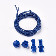 DIY Elastic Lock Shoelace, Prussian Blue, 3mm, 1m/strand(AJEW-WH0057-05T)