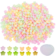 400Pcs Star Luminous Sealing Wax Particles, for Retro Seal Stamp, Glow in Dark, Mixed Color, 10~11x11~12x7.5~9mm(DIY-CP0009-25)