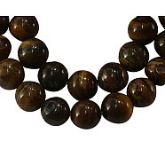 Natural Tiger Eye Beads Strands, Round, 4mm, Hole: 0.8mm, about 92pcs/strand, 15.5 inch(GSR4mmC014)