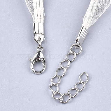 Waxed Cord and Organza Ribbon Necklace Making(NCOR-T002-102)-3