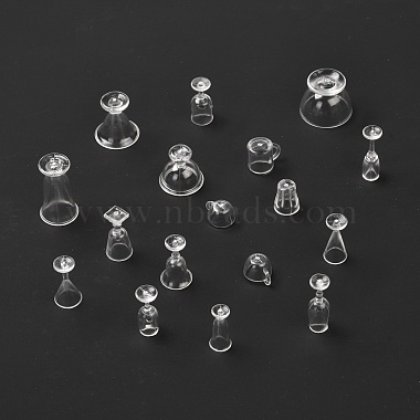 Ensemble de gobelets de jeu en plastique transparent 17 pièces(AJEW-K030-08)-2