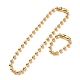 Vacuum Plating 304 Stainless Steel Ball Chain Necklace & Bracelet Set(STAS-D181-01G-02D)-1